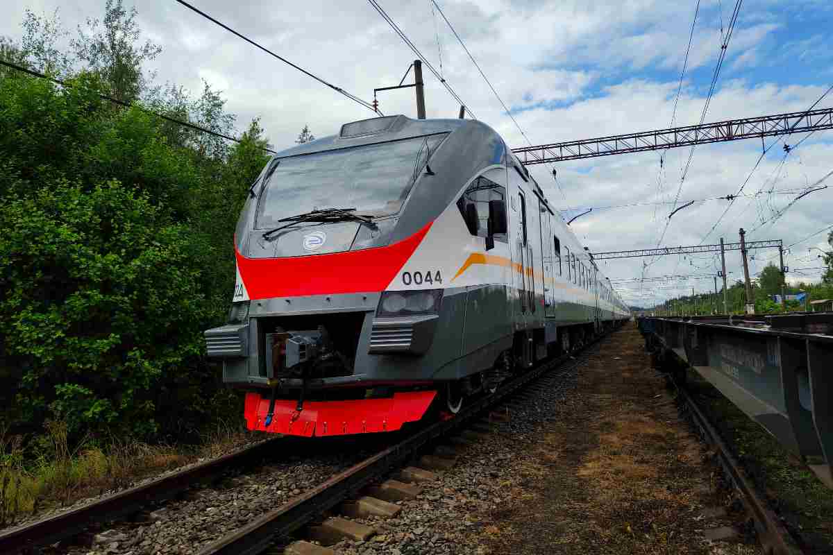 treno in corsa